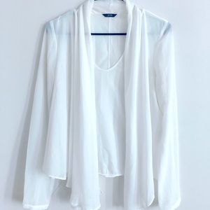 BLOUSE WITH CARDIGAN